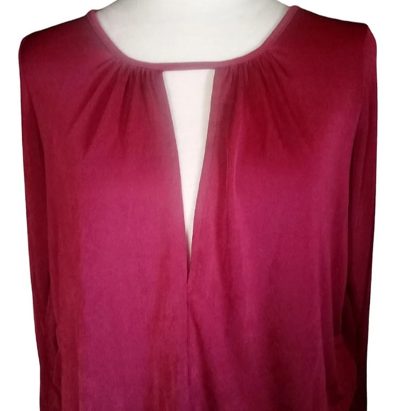 Free People Women's Kaya Keyhole Long Sleeve Bodysuit Rose Hypnotic Sz Small NWT - Picture 10 of 12